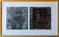 Bay Area Figurative Abstract Gouache Painting "Video Tower" John Hultberg