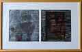 Bay Area Figurative Abstract Gouache Painting "Video Tower" John Hultberg