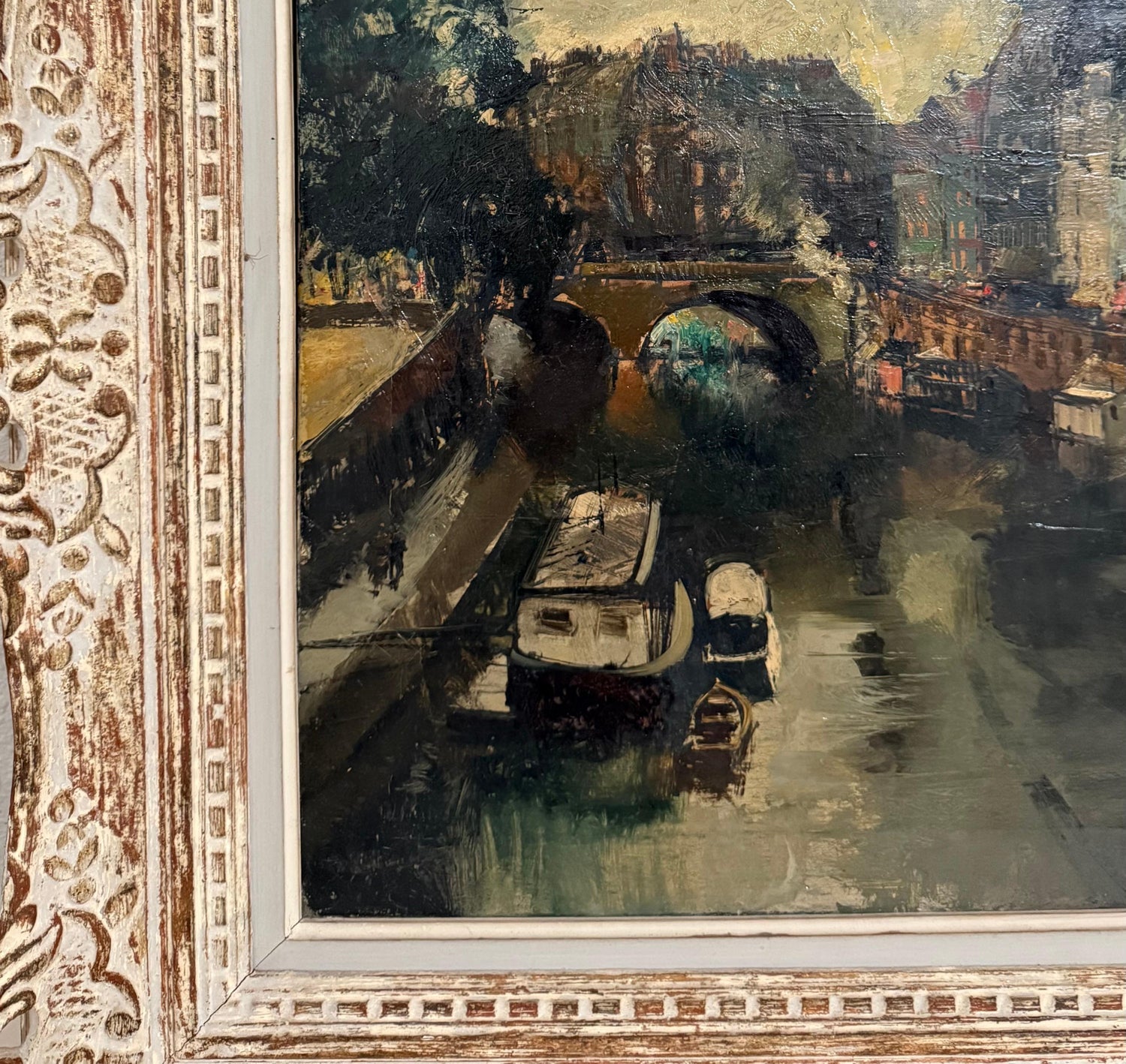 Expressionist Oil Painting Paris Scene View Architectural Visionism Olivier Foss