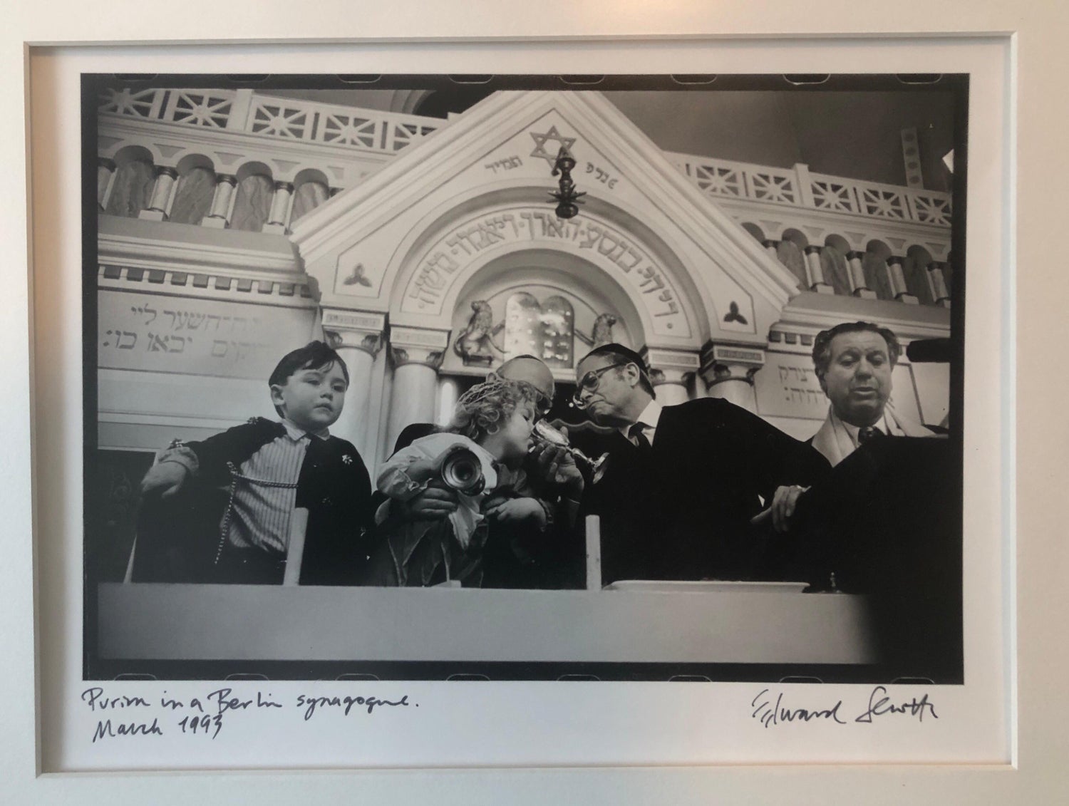 Photo Purim Pestalozzi Str Synagogue Berlin Vintage Silver Gelatin Photograph
