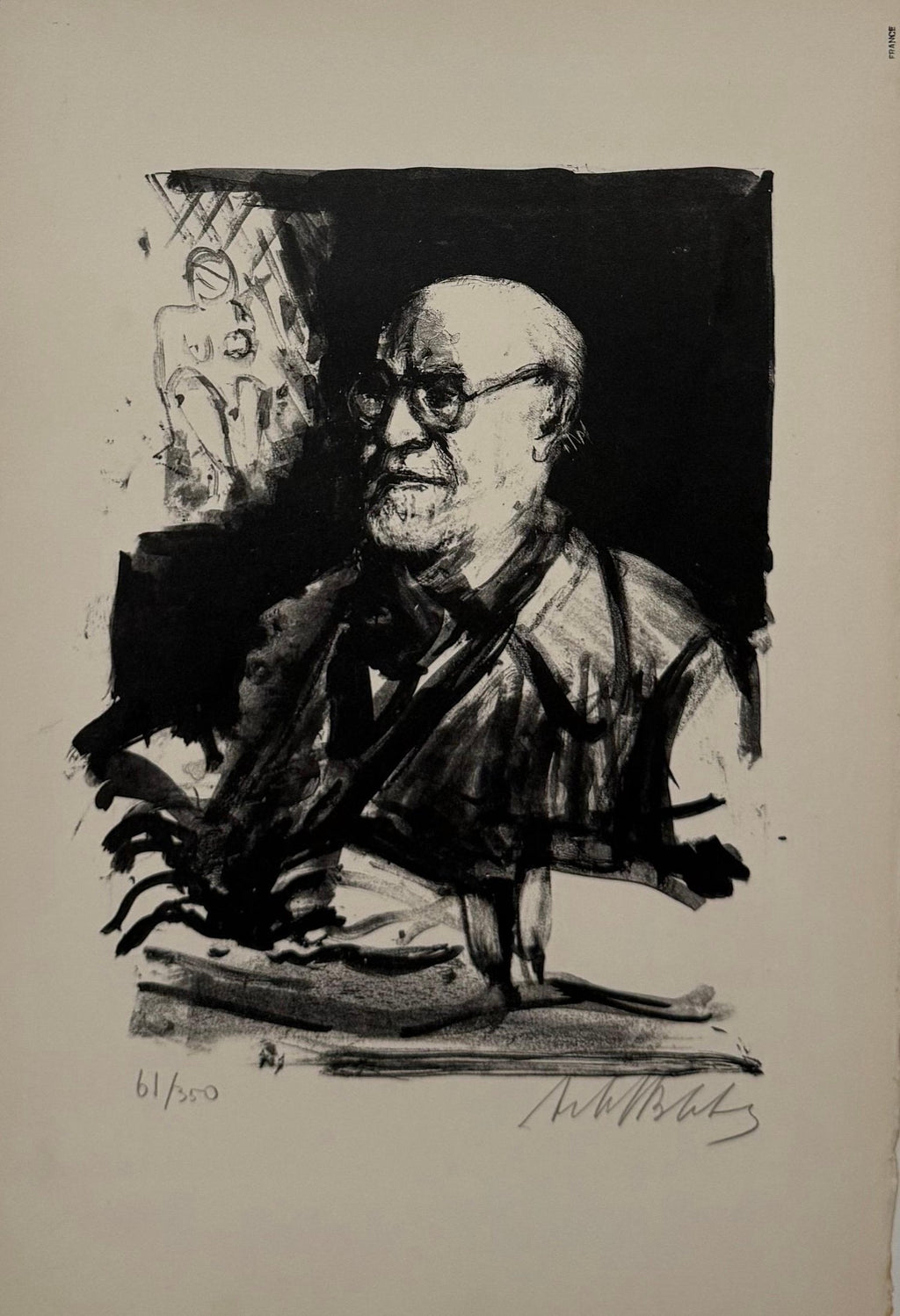 Lithuanian French Artist Arbit Blatas Lithograph Henri Matisse Ecole D'Paris