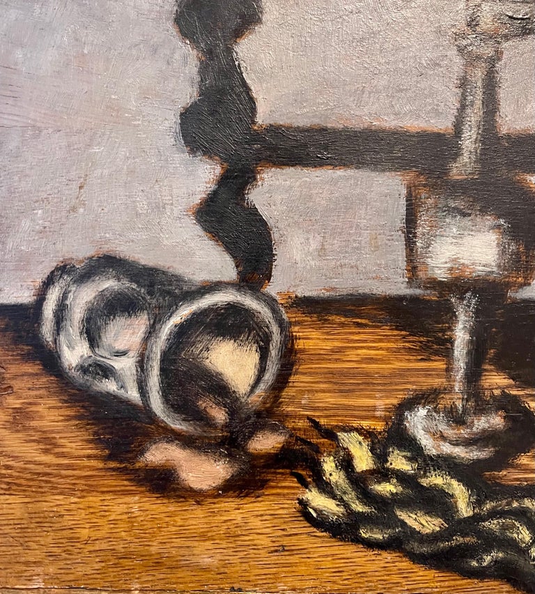 Expressionist Judaica Havdalah Oil Painting Jewish American Modernist Ben Zion