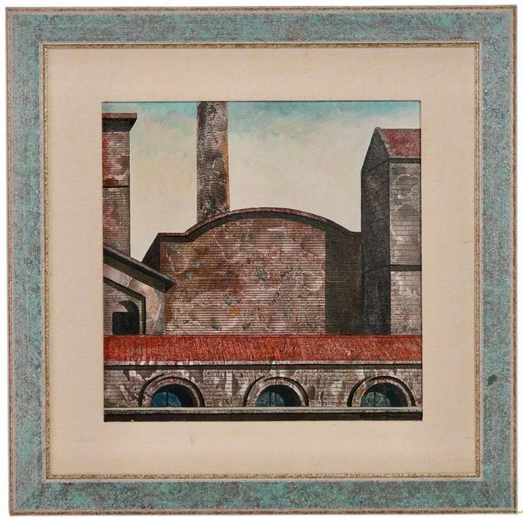 Oil Painting Italian Cityscape Rome Architecture Tonino Antonio Caputo