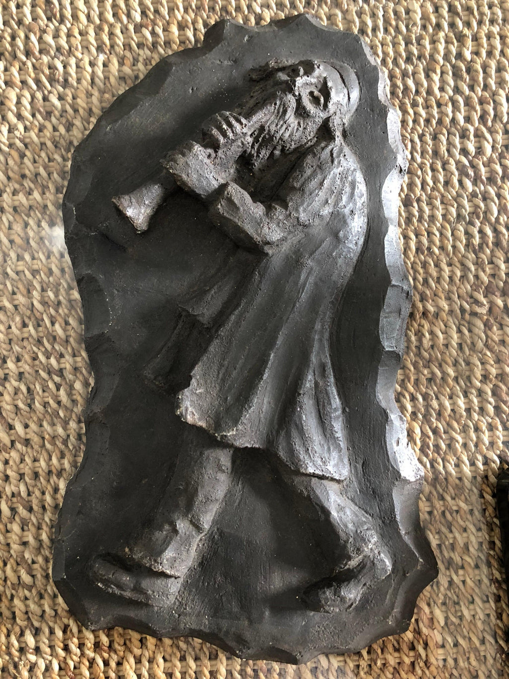 French Painted Maquette for Sculpture Judaica Klezmer Musician