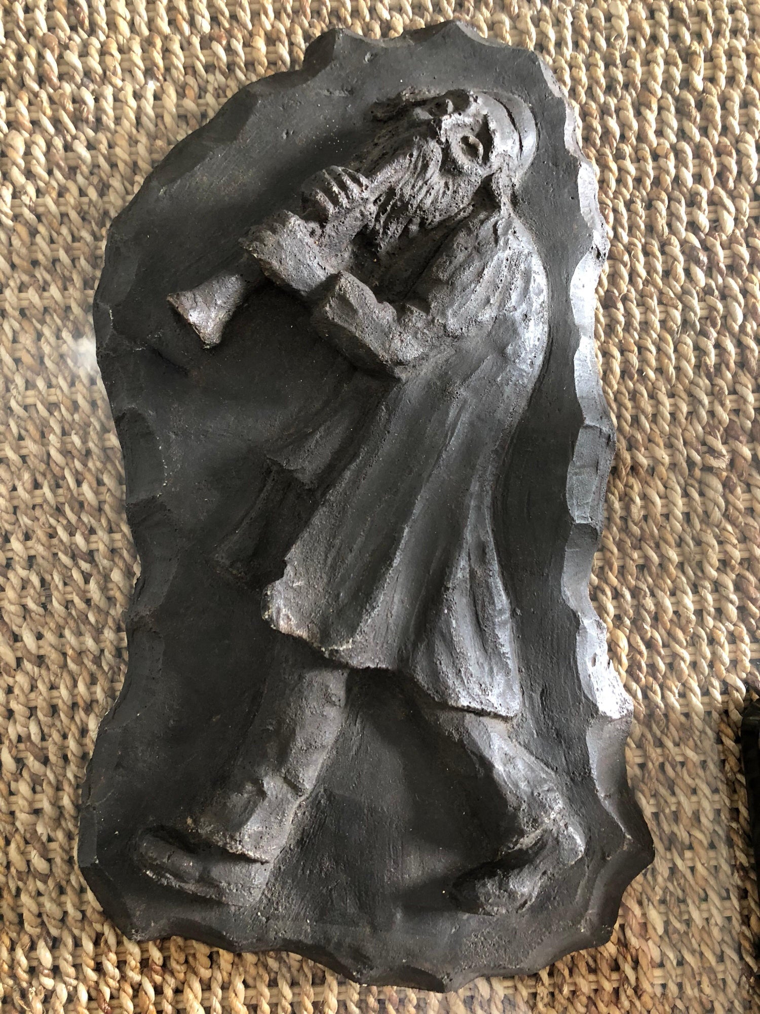 French Painted Maquette for Sculpture Judaica Klezmer Musician