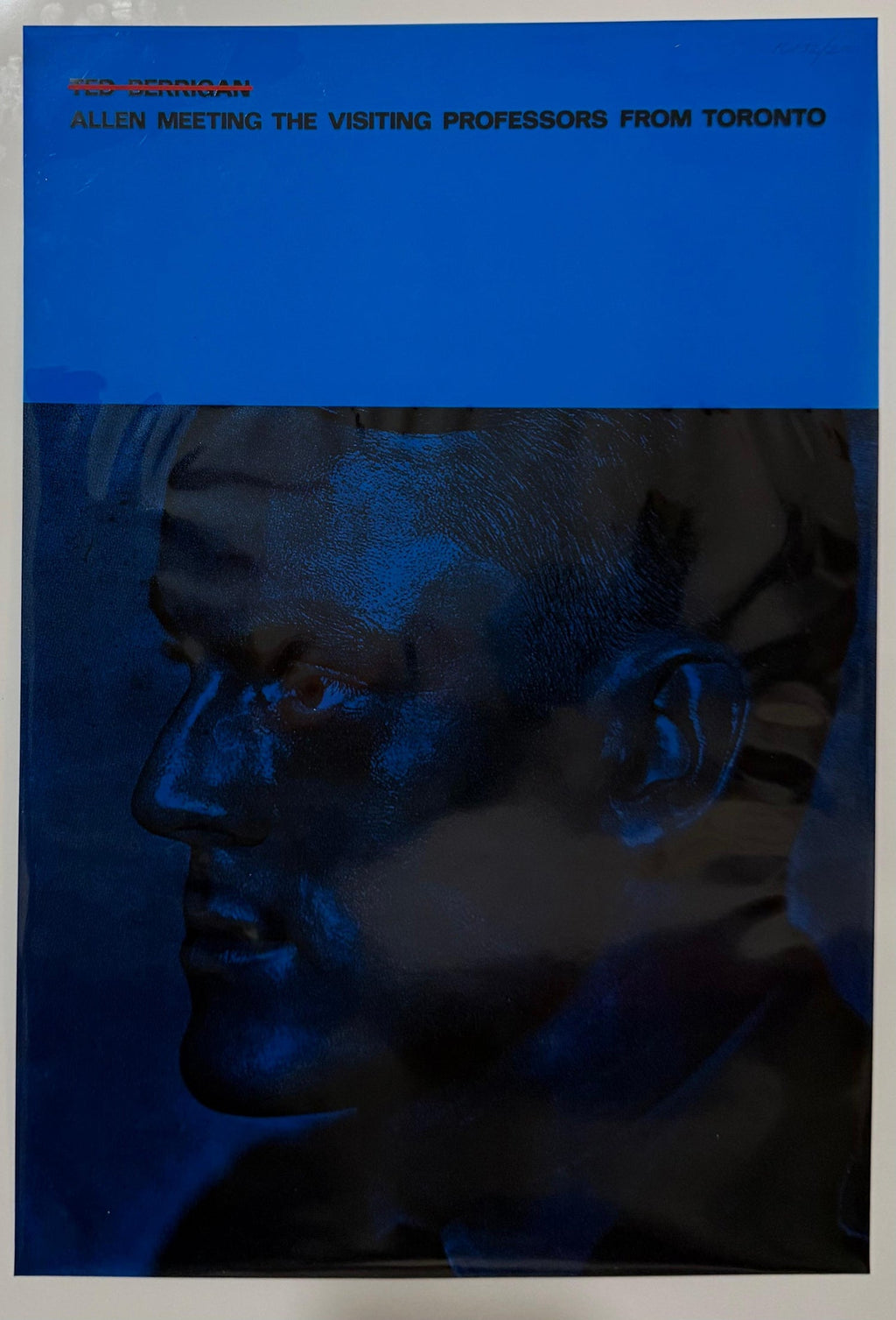 British Pop Art Artist RB Kitaj Screen Print  on Acetate Serigraph Signed