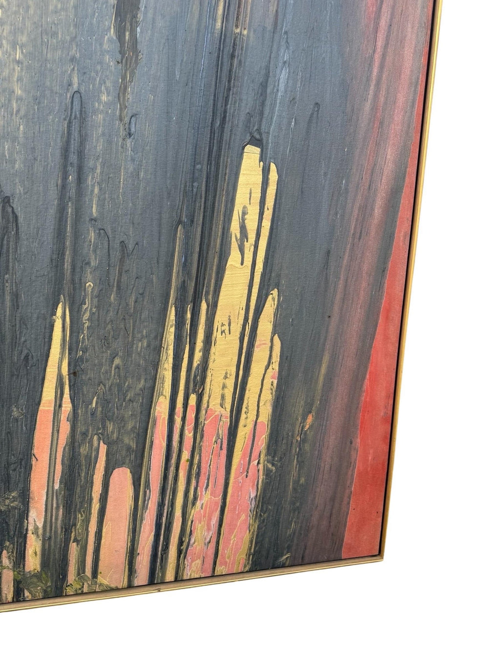 Large Modernist Abstract Color Field Acrylic Painting Woman Artist Francine Tint