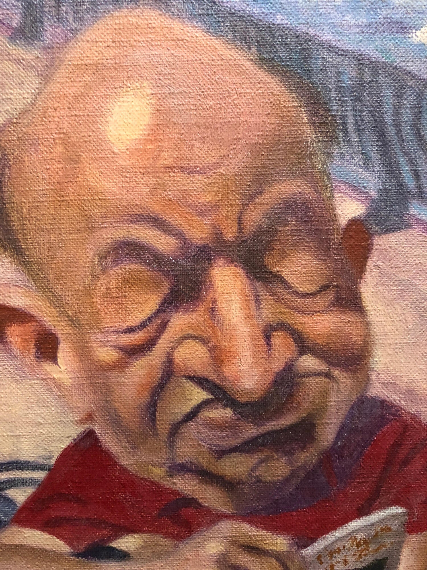 Oil Painting by Well Known Cartoonist and Illustrator Upper East Side, Manhattan