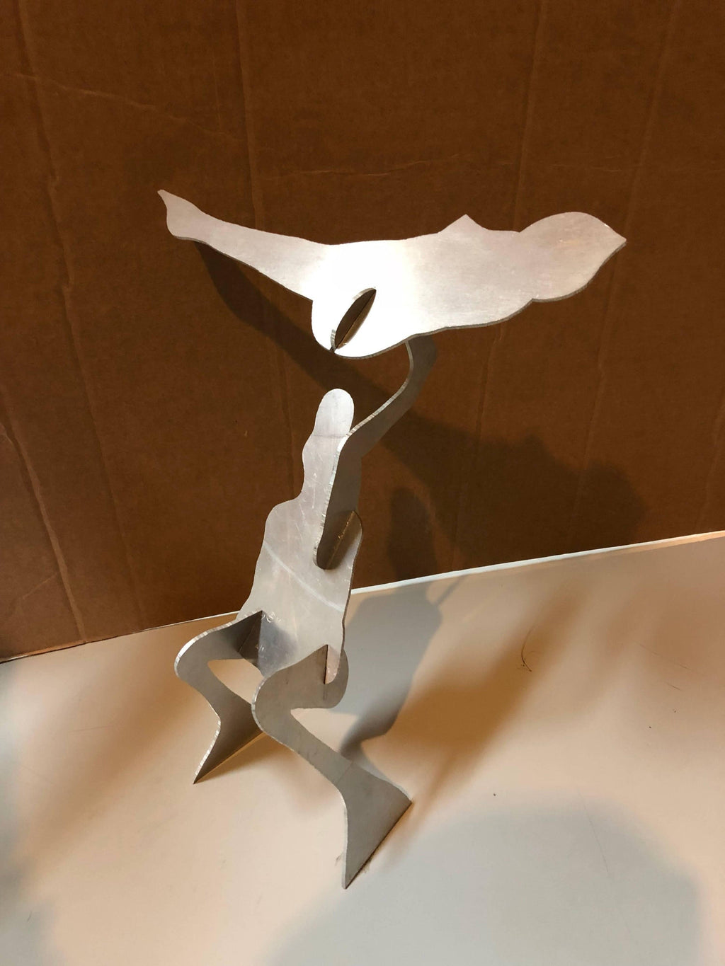The Test, Assembled Kinetic Modernist Sculpture Puzzle Construction
