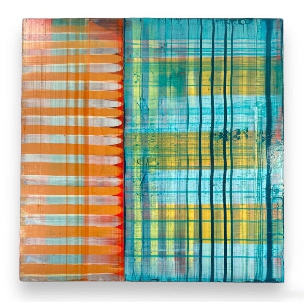 Large Modernist Painting Contemporary Abstract Art Paul Aho, Palm Beach, Florida