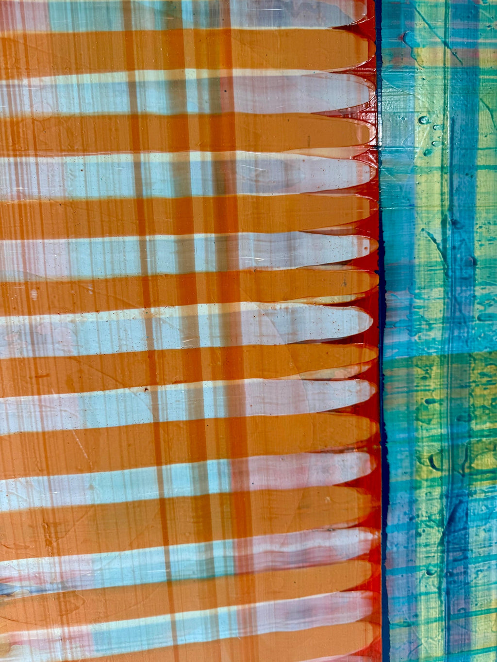 Large Modernist Painting Contemporary Abstract Art Paul Aho, Palm Beach, Florida