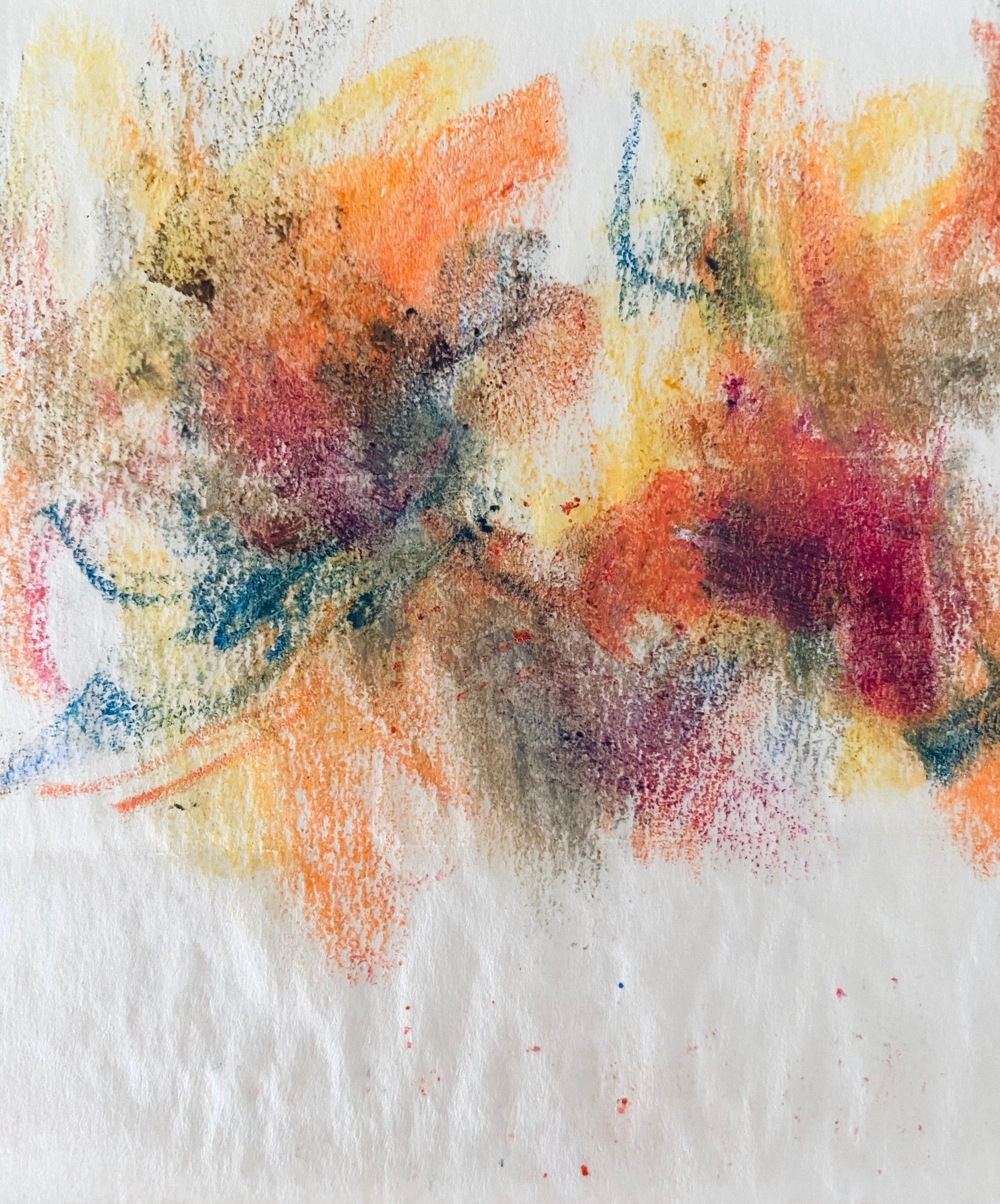 Abstract Pastel Crayon Drawing Color Abstract, Seasonal Letter John Von Wicht