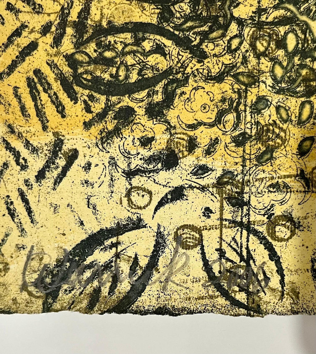 Abstract Drypoint Etching Cheryl Warrick African American Woman Artist