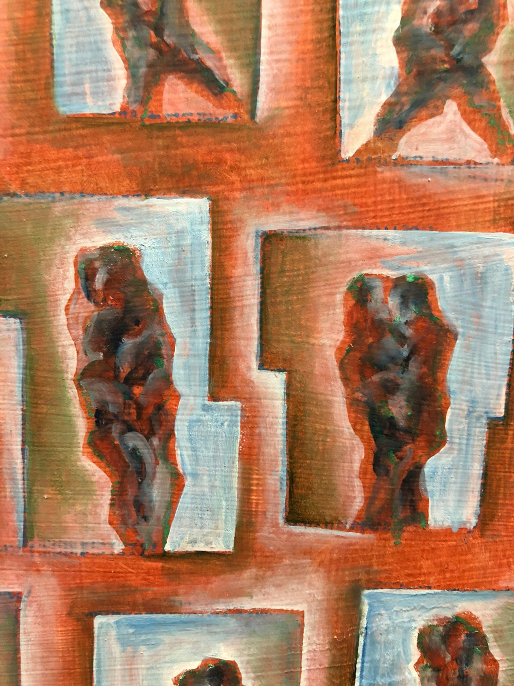 Matthias Alfen German Sculptor Modern Expressionist Painting Psychogram