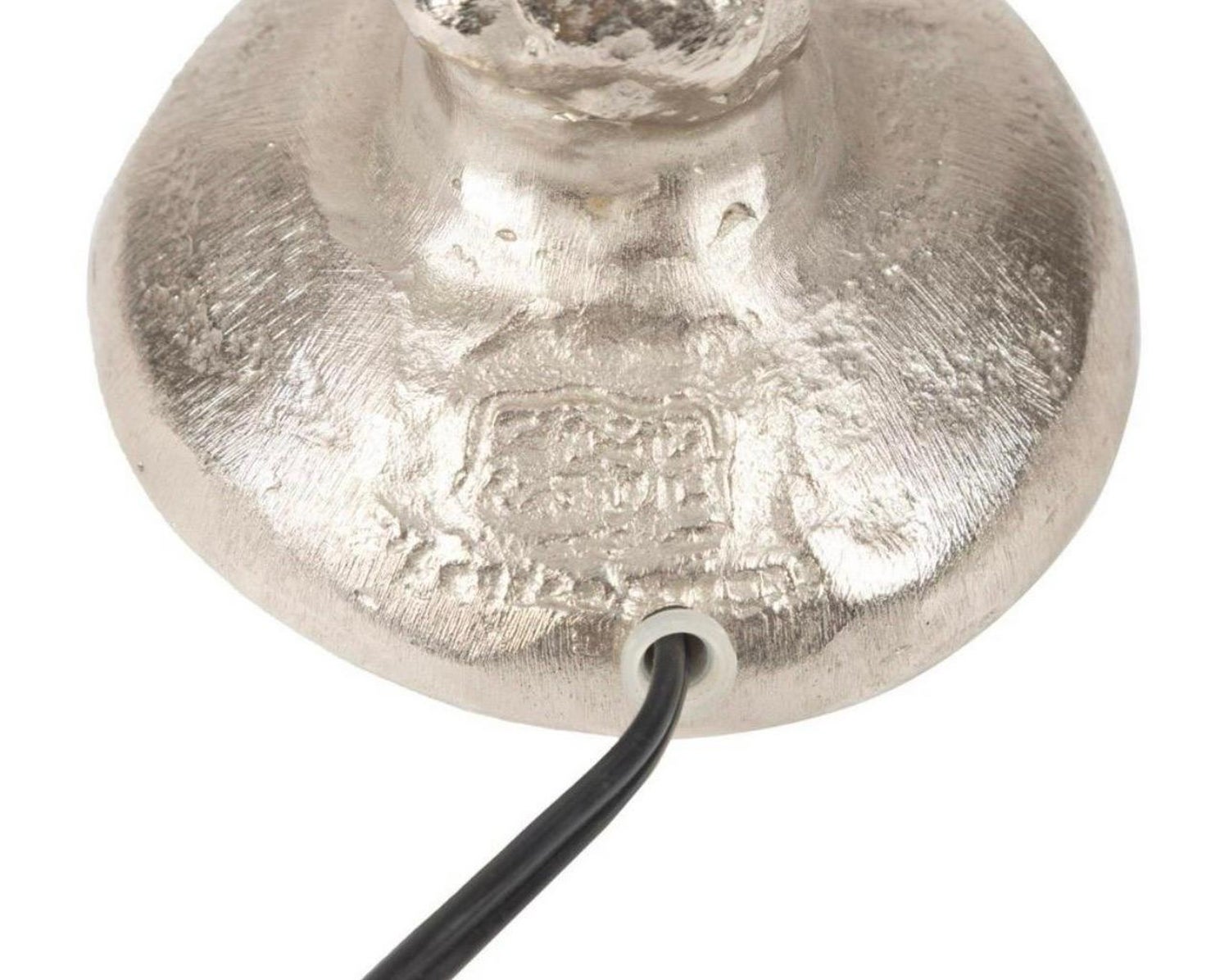French Brutalist Silvered Cast Bronze Sculpture Lamp Pierre Casenove Fondica Art