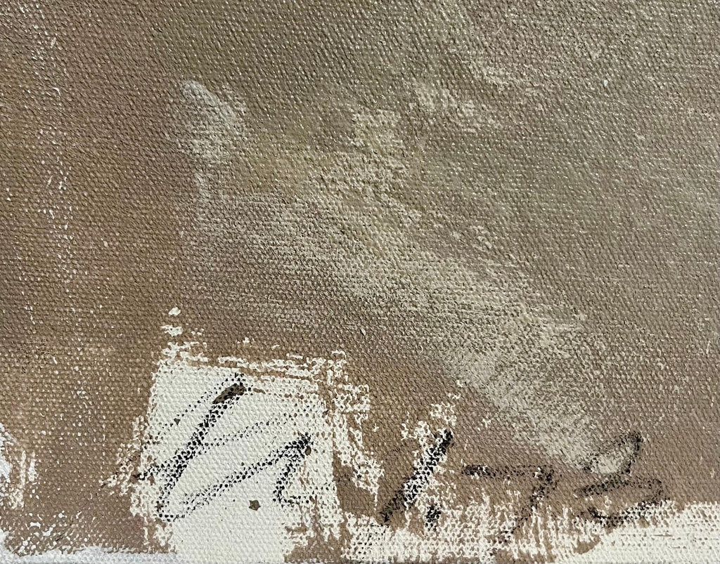 Mixed Media Collage Oil Painting Latvian American Modernist Artist Adja Yunkers