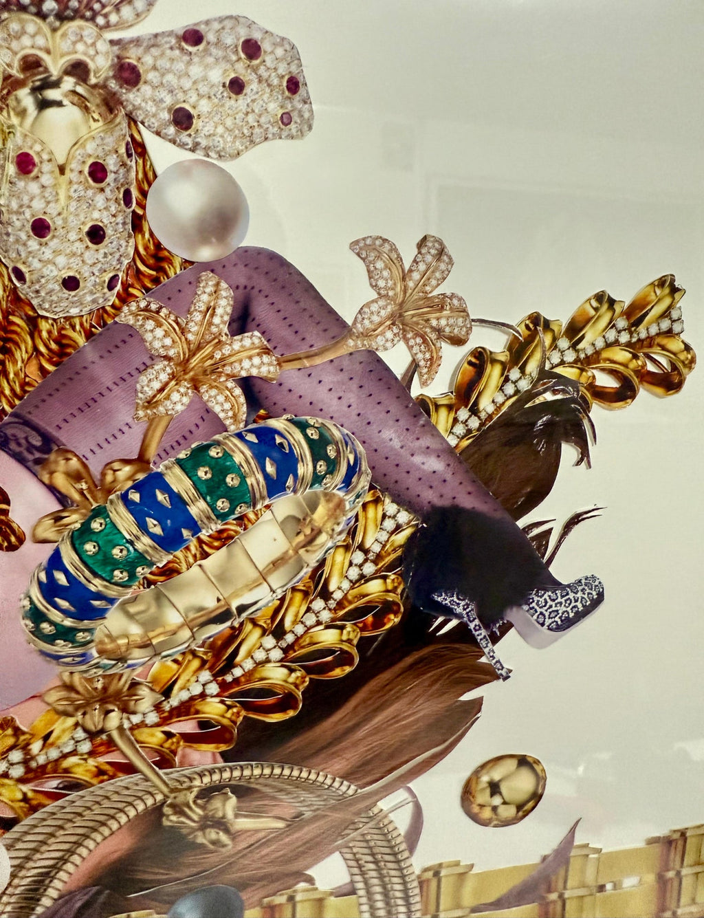 Original Collage Rashaad Newsome Power & Periphery Nigeria Marlborough Gallery
