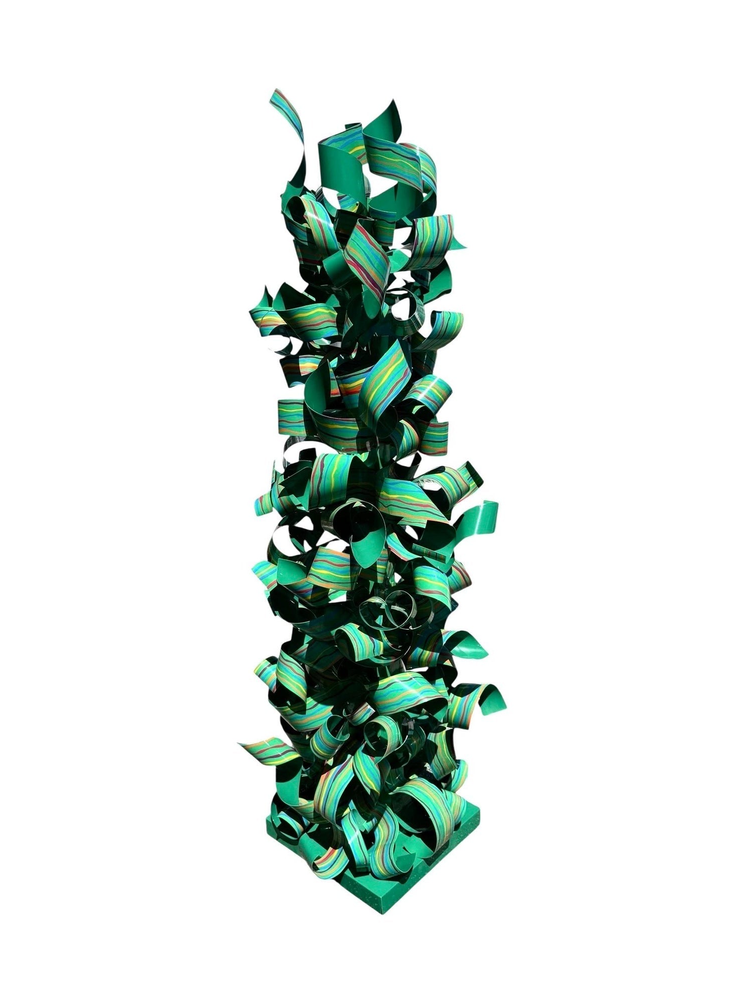 Bruce Robbins Large Abstract Diptyque Ladder Sculpture Painting "Jerusalem" 1981