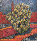 Jerusalem Tower of David, Sabra, Israeli British Modernist Impasto Oil Painting