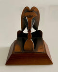 Vintage 1970 Modernist Chicago Picasso Souvenir Cubist Sculpture Head Metal