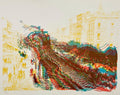 Limited Edition Architecture Kinetic Op Art Screen Print Lithograph Pol Bury