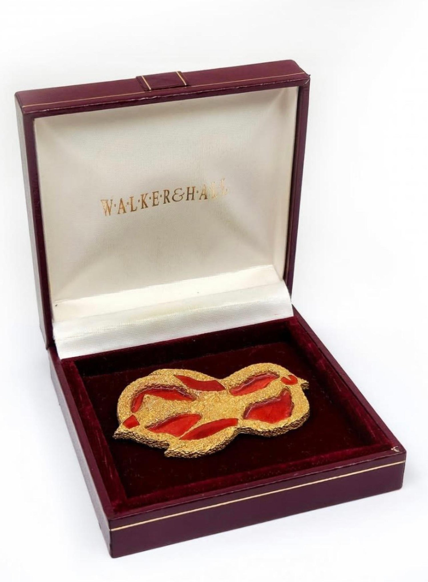 Rare 18 Karat Gold Enamel Georges Braque Sculpture Brooch