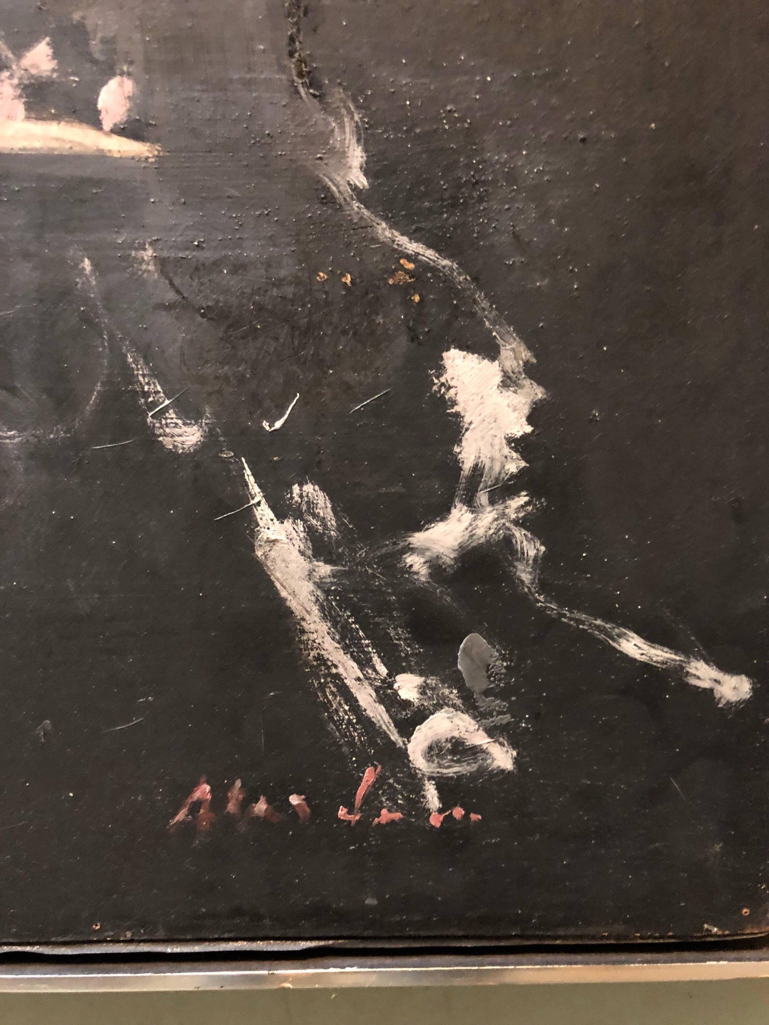 Polish Ecole De Paris Modernist Oil Painting Abstract Dancers Alfred Aberdam