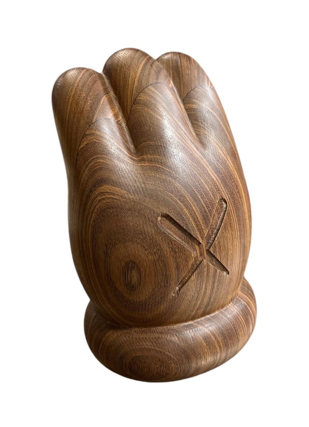 Rare Carved Wood Kaws Hand Sculpture More Gallery Switzerland Wooden Toy Art
