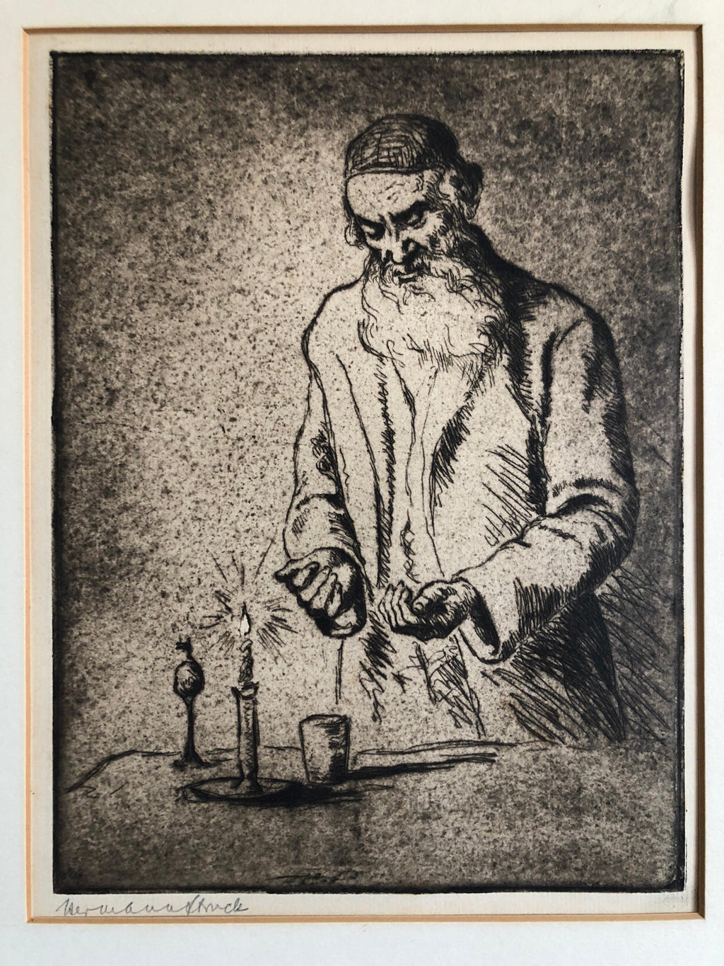 German Israeli Judaica Havdalah Scene Jewish Shabbat Closing Ceremony