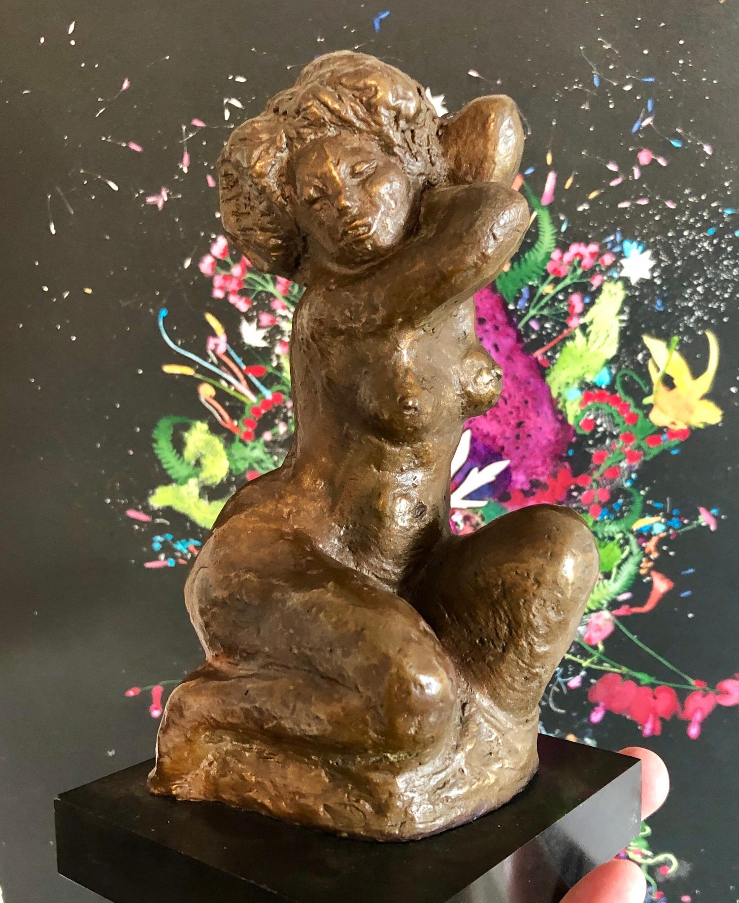 Bronze Female Nude Sculpture Modernist, WPA, New York Chelsea Hotel Artist