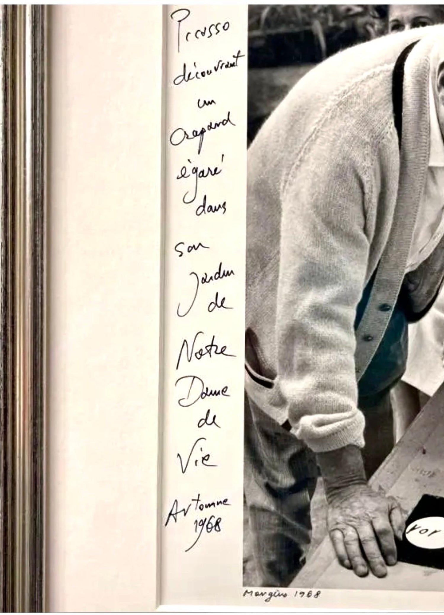 Silver Gelatin Photograph Hand Signed Photo Pablo Picasso Profile Lucien Clergue