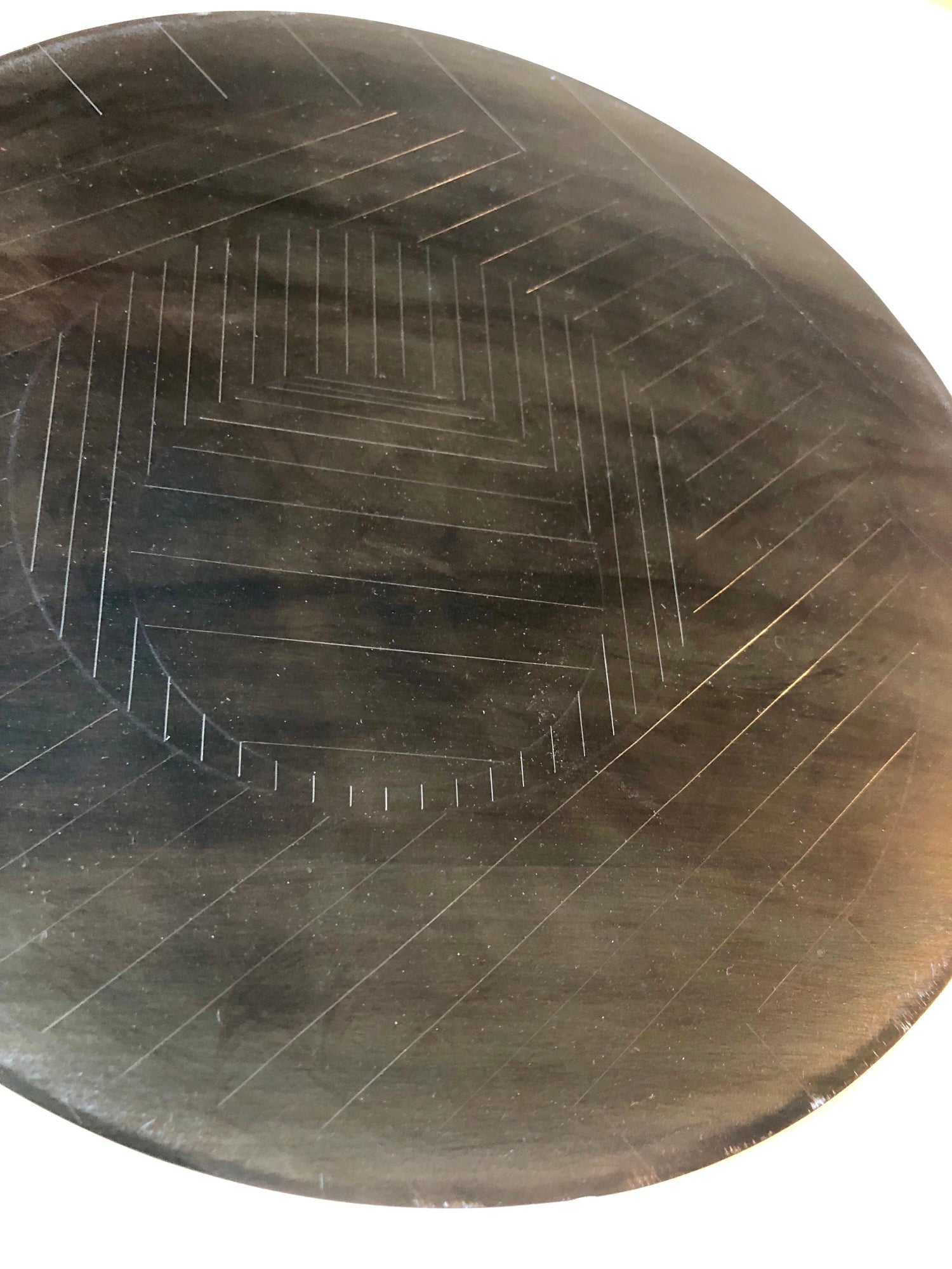 Modernist Detroit Table Sculpture Wood Collage Box Assemblage Americordo Copper