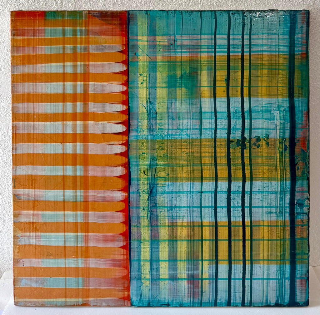 Large Modernist Painting Contemporary Abstract Art Paul Aho, Palm Beach, Florida