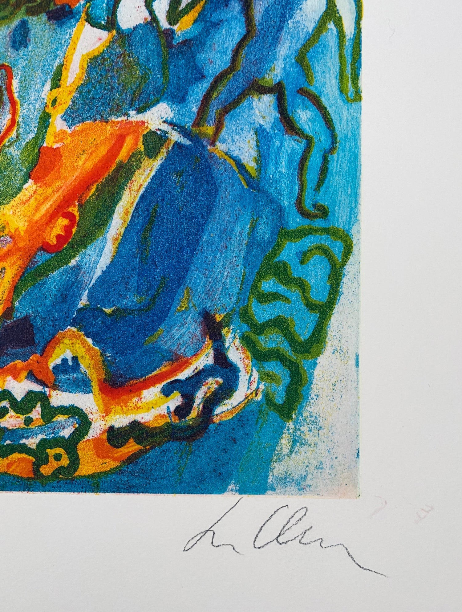 Lithograph Italian Post Modernist Figurative Pop Art