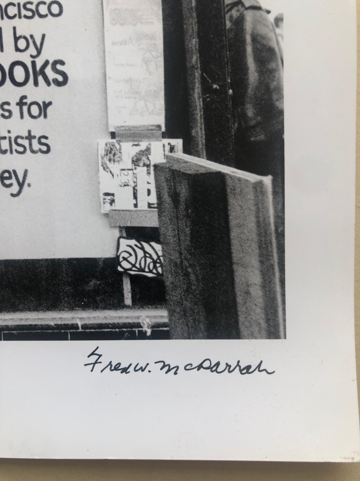 Vintage Print Silver Gelatin Signed Photograph Jack Kerouac Street Sign Photo