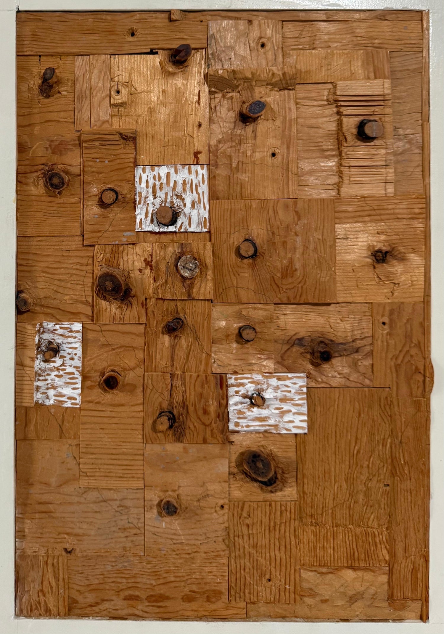 Painted Wood Assemblage Abstract Art Sculpture Painting Gordon Powell Modernist