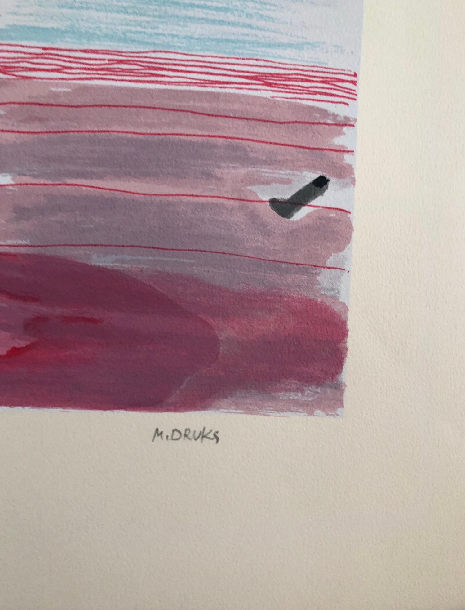 Modernist British Israeli Lithograph Expressionist Figures