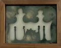 Acid etched Metallic Foil Glass Wall Sculpture Artwork Framed ed. 25 Signed
