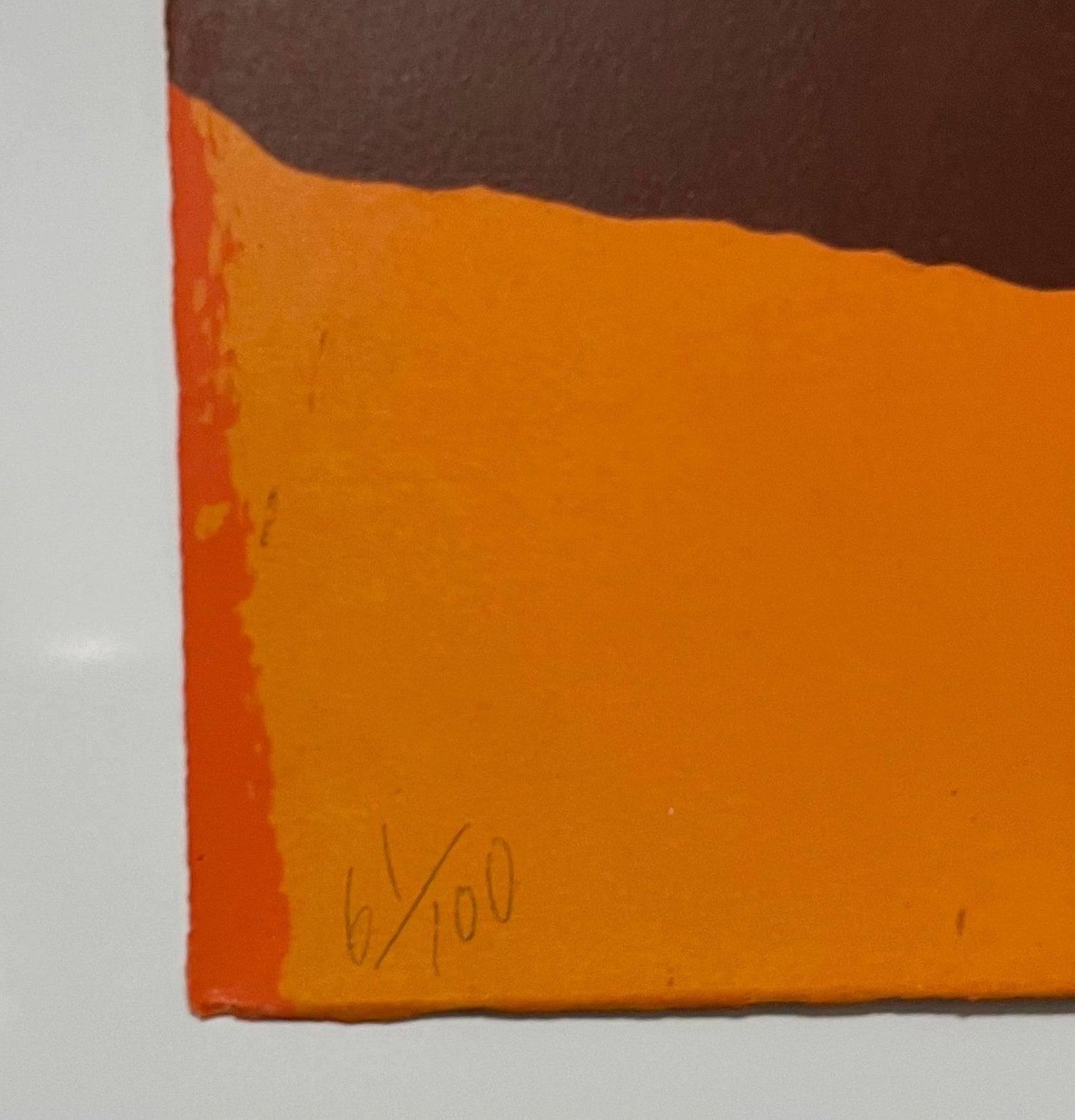 Mod Abstract Expressionist Modernist Lithograph Edward Avedisian Color Field Art