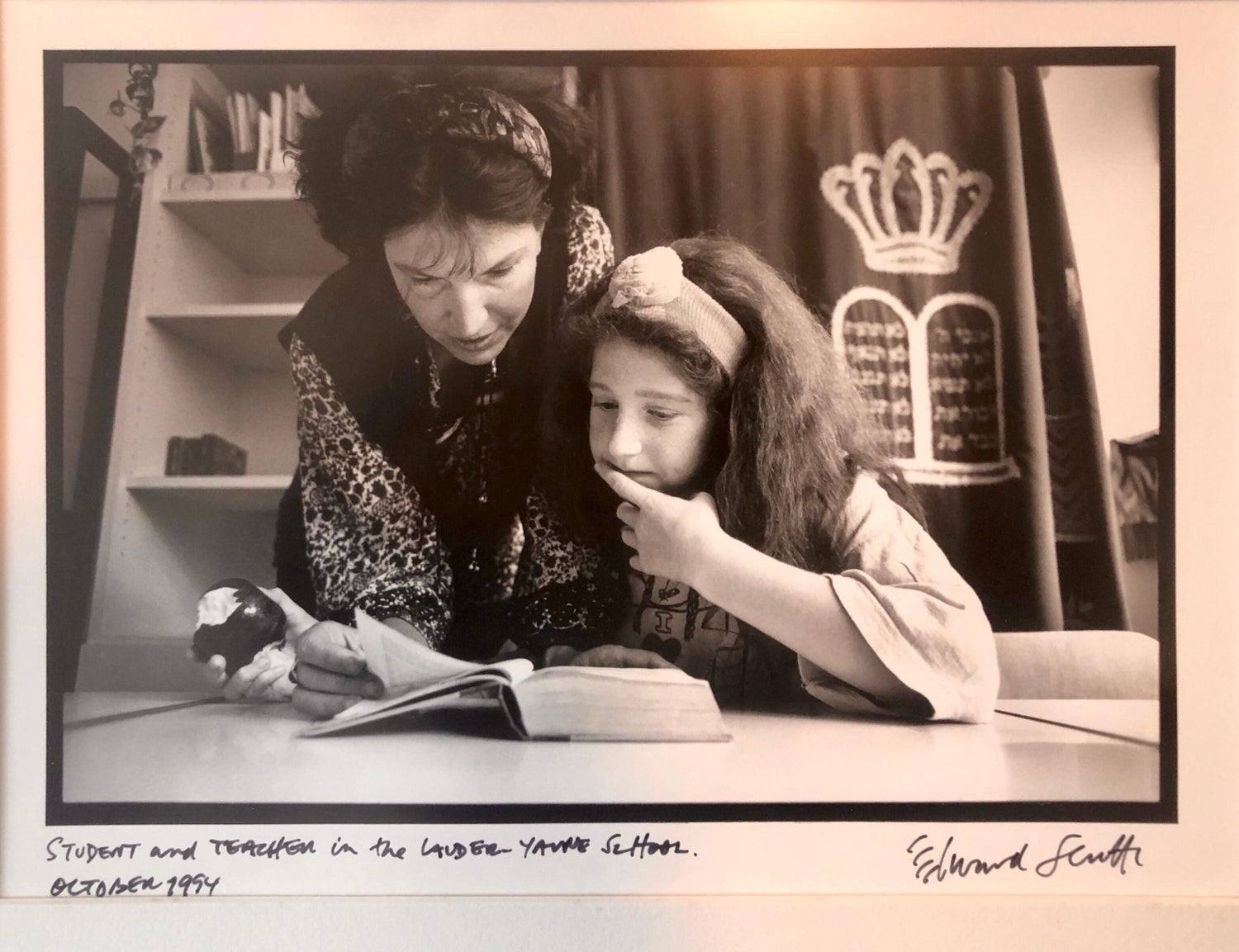 Photo Student, Teacher Lander School Budapest Vintage Silver Gelatin Photograph