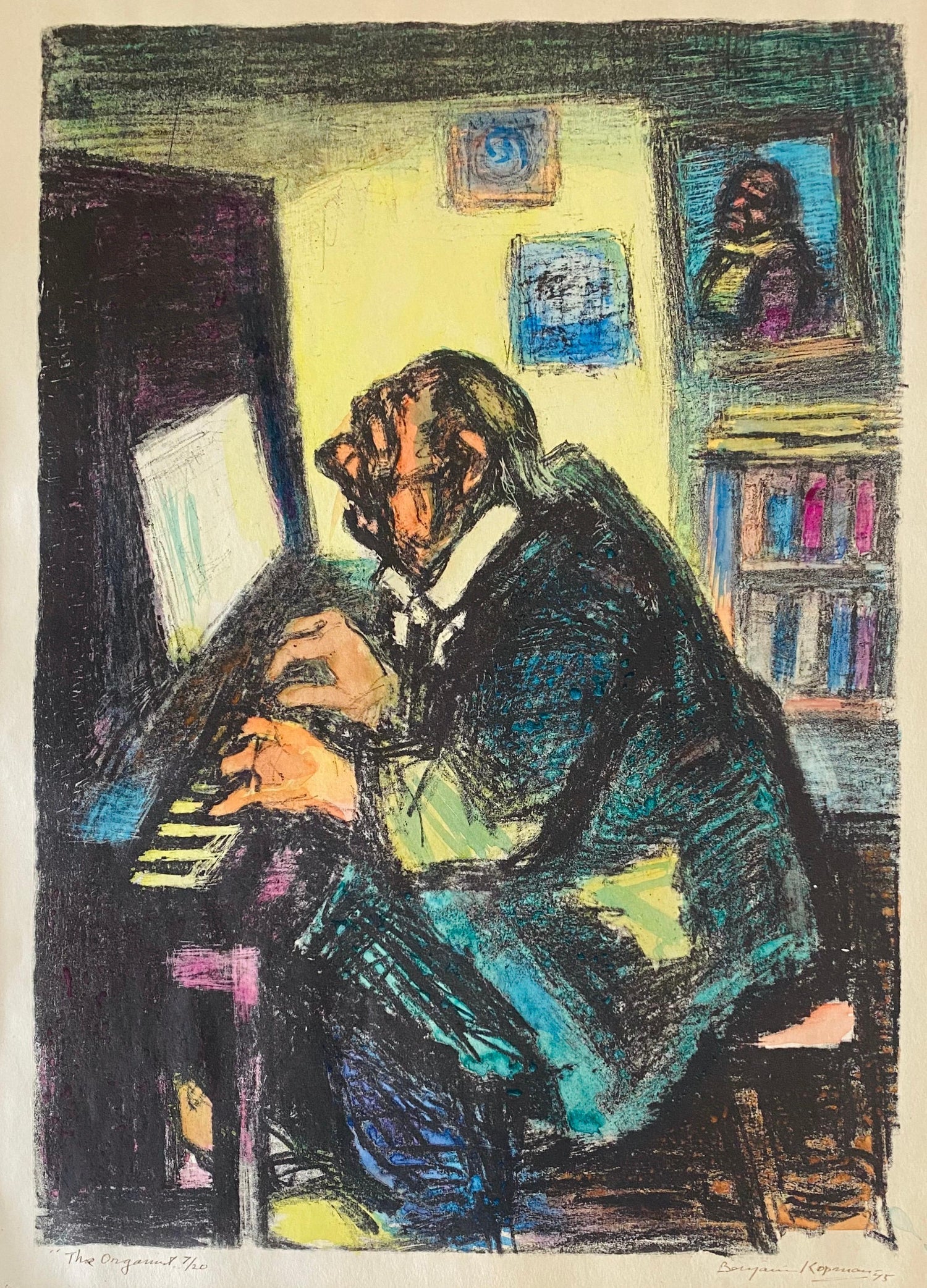 Lithuanian French Artist Arbit Blatas Lithograph Maurice de Vlaminck Ecole Paris
