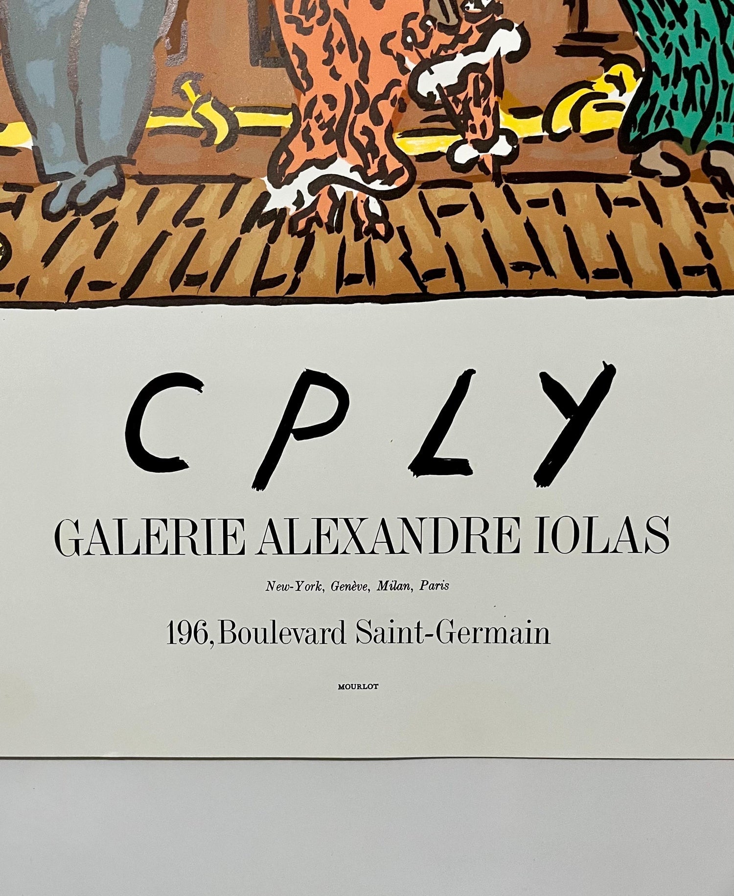 Vintage Galerie Alexandre Iolas Ballads Poster William Copley CPLY Mourlot Litho