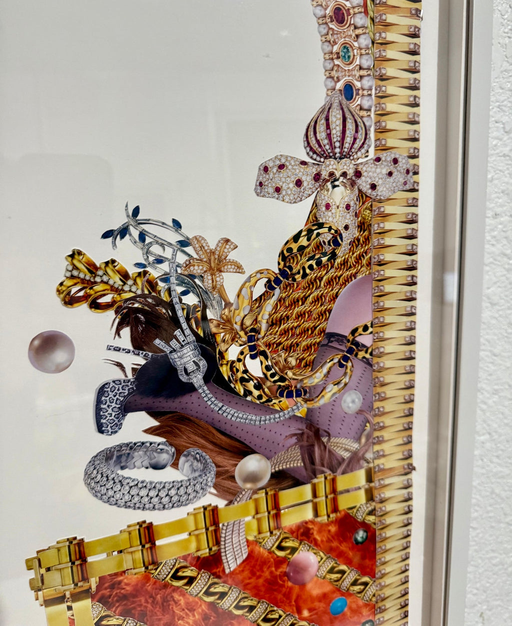 Original Collage Rashaad Newsome Power & Periphery Nigeria Marlborough Gallery