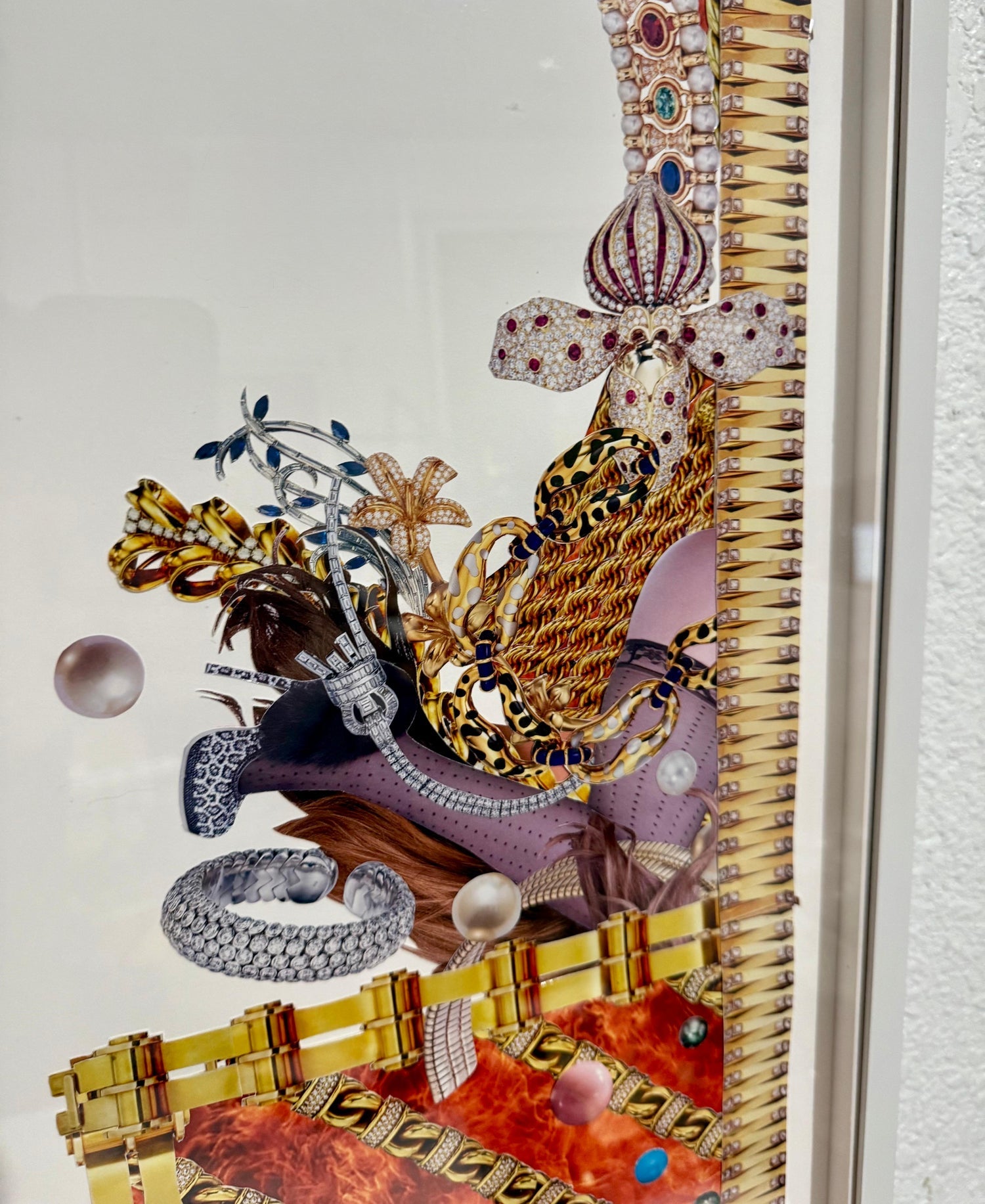 Original Collage Rashaad Newsome Power & Periphery Nigeria Marlborough Gallery