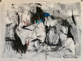 Israeli Motke Blum Modernist Abstract Expressionist Oil Painting Bezalel Artist