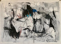 Israeli Motke Blum Modernist Abstract Expressionist Oil Painting Bezalel Artist