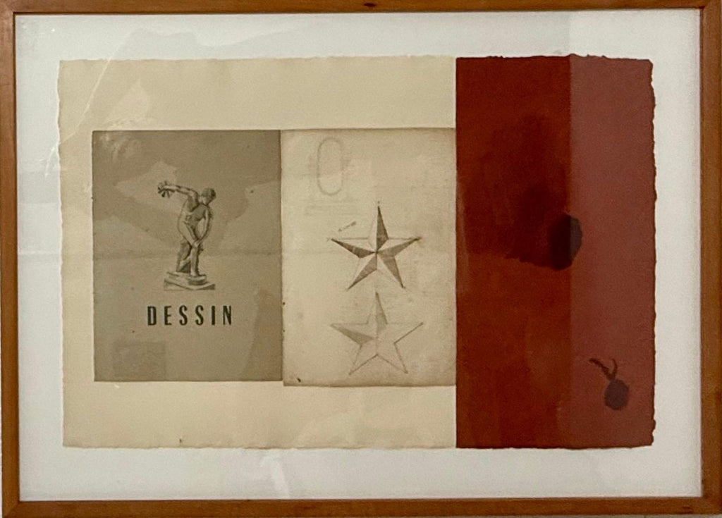 Dessin (Star) Mixed media Collage with Painting James Brown Galerie Bernd Kluser