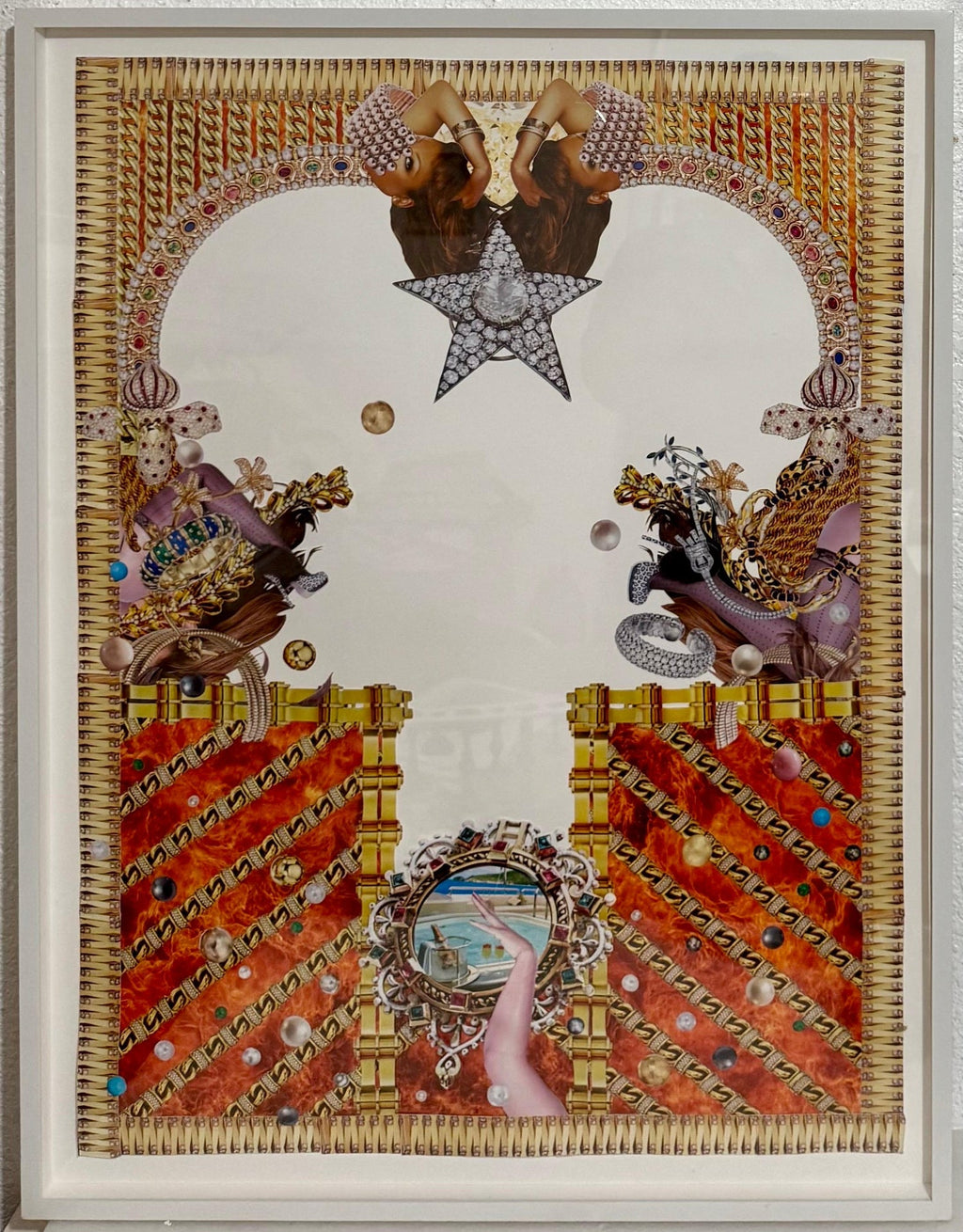 Original Collage Rashaad Newsome Power & Periphery Nigeria Marlborough Gallery