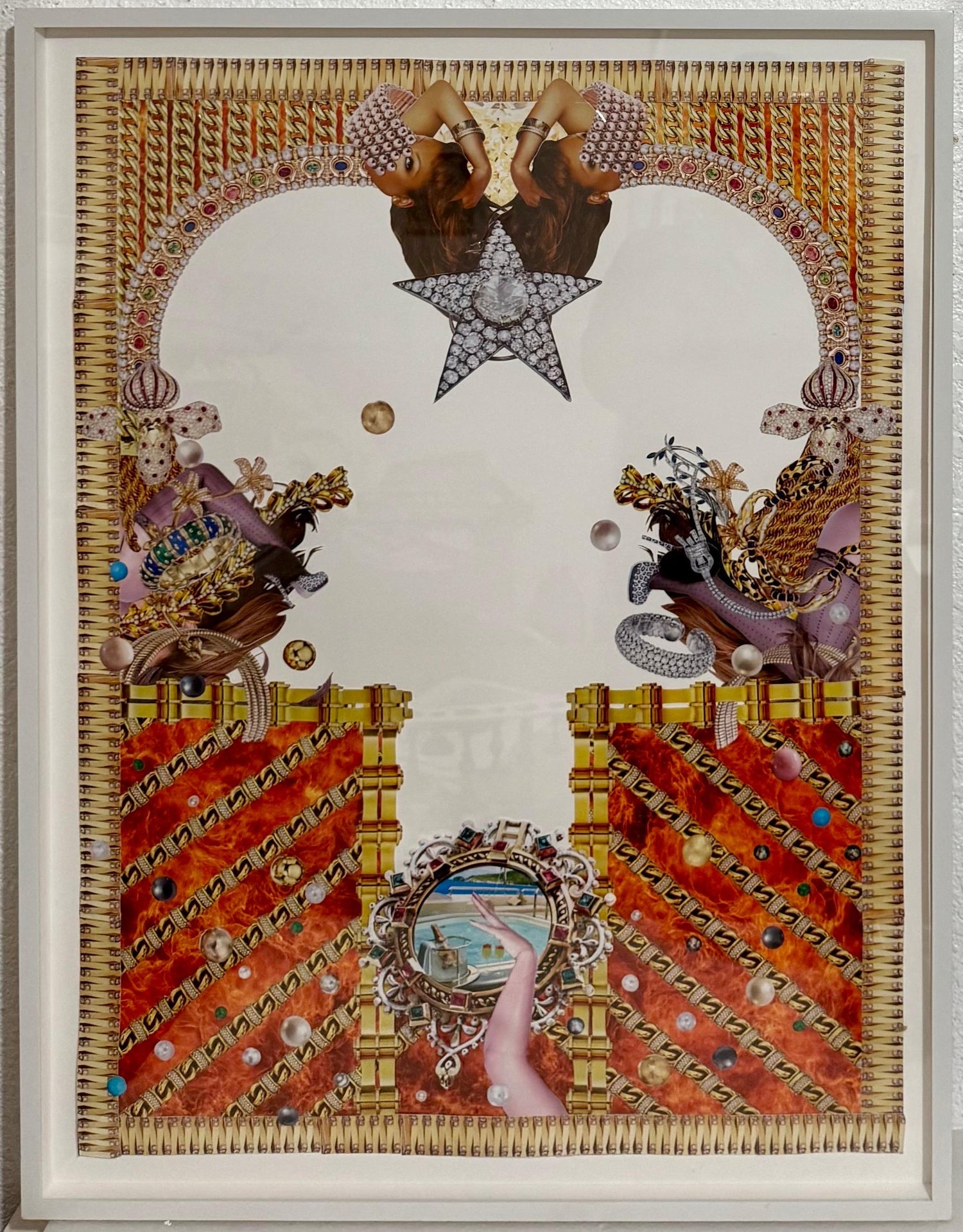 Original Collage Rashaad Newsome Power & Periphery Nigeria Marlborough Gallery
