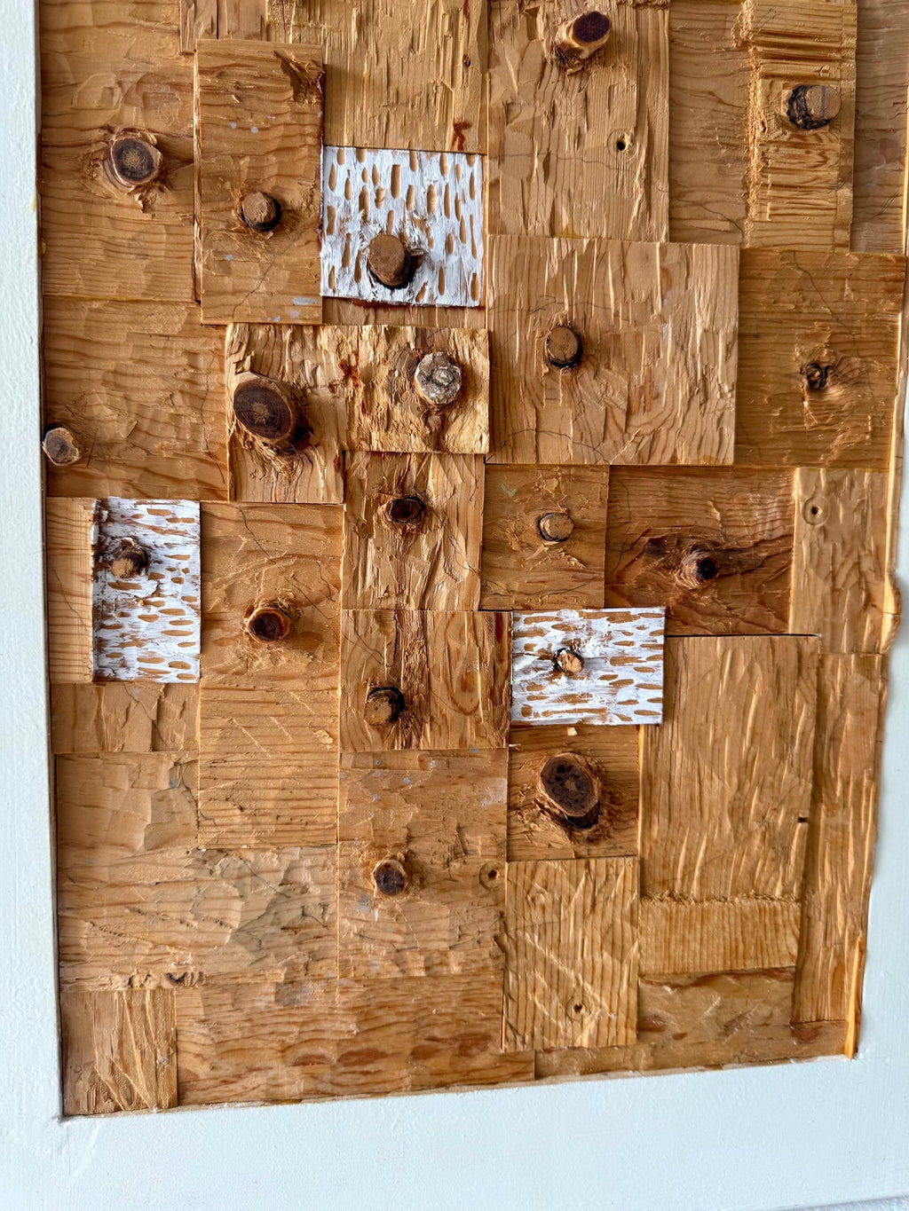 Painted Wood Assemblage Abstract Art Sculpture Painting Gordon Powell Modernist